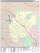 Burbank California Wall Map (Premium Style) by MarketMAPS - MapSales.com
