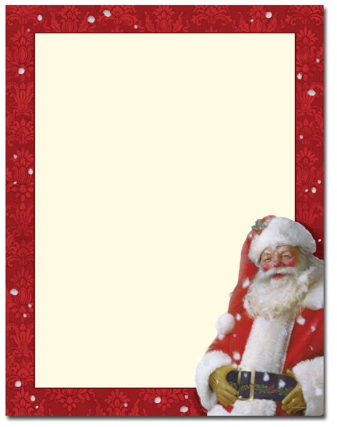 Downloadable Free Printable Christmas Stationery Paper Printable Word