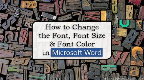 Microsoft Word Fonts Tutorials Color Designer Fonts Types Of Font