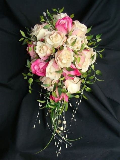 Cascading Rose Bridal Bouquet Flower Bouquet Wedding Cheap Wedding