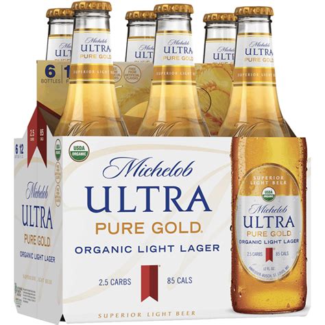Michelob Ultra Pure Gold 6pk Bottles