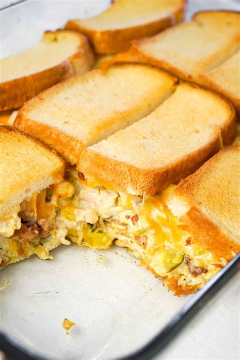 Top with second bread slice. Dill Pickle Chicken Grilled Cheese Casserole - This is Not ...