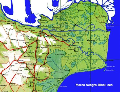 Harta Delta Dunarii Localitati 1