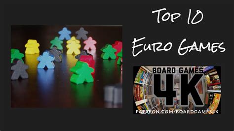 Top 10 Euro Board Games Youtube