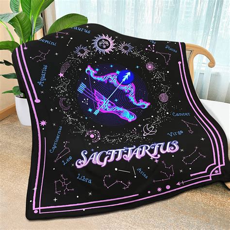 busiato sagittarius constellation throw blanket flannel constellations blanket warm