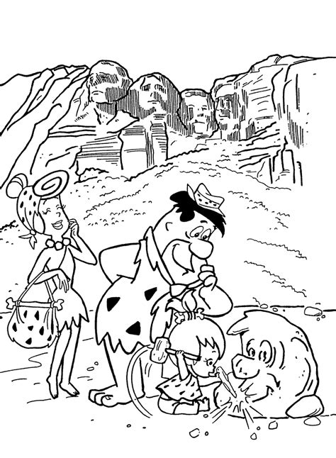 Flintstones Characters Coloring Pages