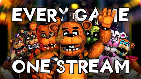BEATING EVERY FNAF GAME IN ONE STREAM Part 2 YouTube