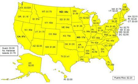 Not only does new york state impose a tax of $4.35 on a pack of 20, the most of any u.s. State Cigarette Prices Map - cigaretteshealth