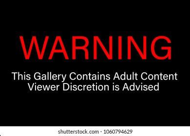 Warning Adult Content Viewer Discretion Advised Shutterstock