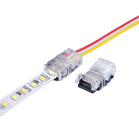 2021 Alightings LED Strip Connector 3 Pin 10mm Non WATERPROOF IP20 For