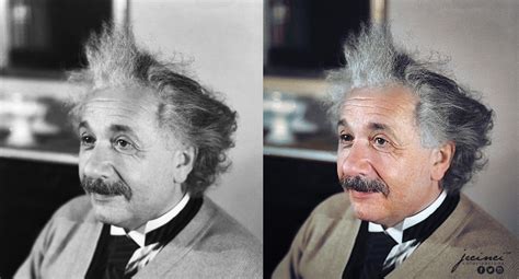 Albert Einstein 1933 Colorization