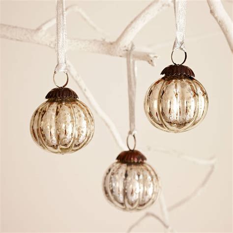 Searching for the perfect christmas garland? set of three antique effect glass christmas baubles by paper high | notonthehighstreet.com