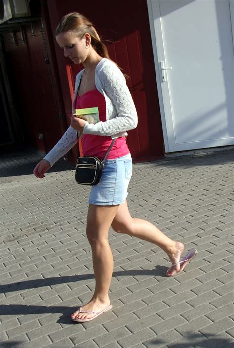 Latvian Girls On Riga Summer Streets 2011