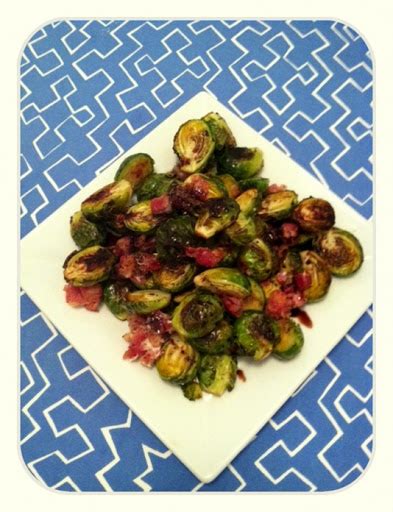 Season with salt and pepper. Balsamic Roasted Brussel Sprouts with Pancetta - The Simply Luxurious Life®