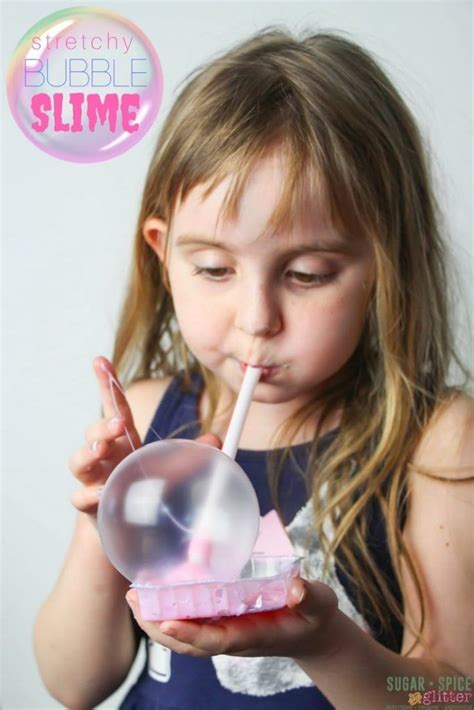 Bubble Slime The Perfect Stretchy Slime For Blowing Bubbles A Fun Way To Play With Slime