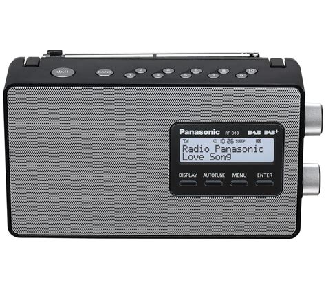 Buy Panasonic Rf D10eb K Portable Dab Radio Black Free Delivery