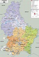 Large detailed political and administrative map of Luxembourg with all ...