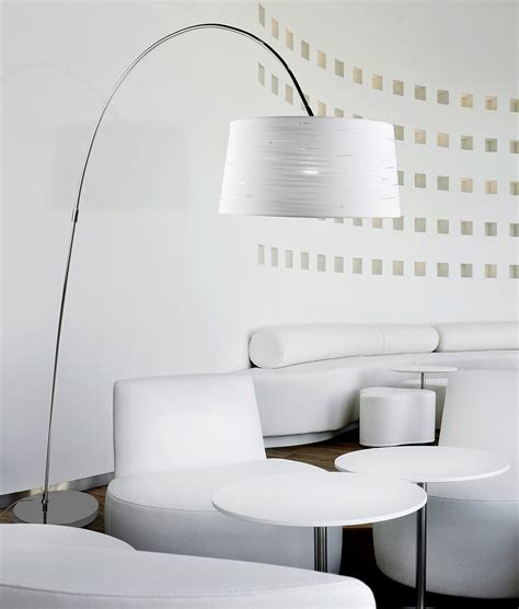 Find lamp shades at wayfair. Modern Long Reach Steel Floor Lamp with Ribboned Shade
