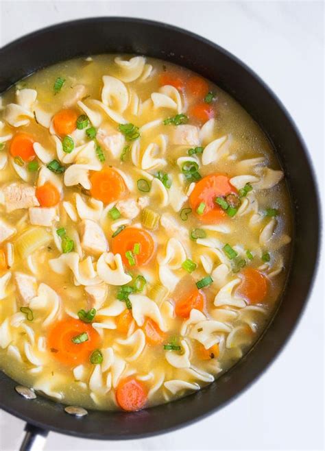 Stir to combine and simmer for ten minutes to meld flavors. Easy Homemade Chicken Noodle Soup | One Pot Recipes ...