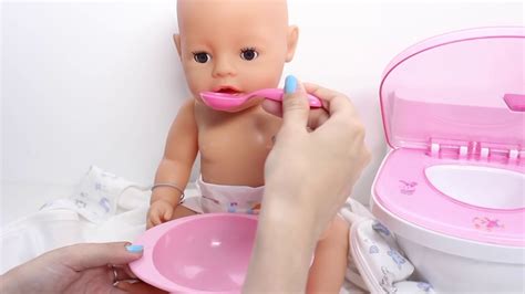 Baby Doll Magic Potty Training Poops And Pees Baby Born Doll Potty Time