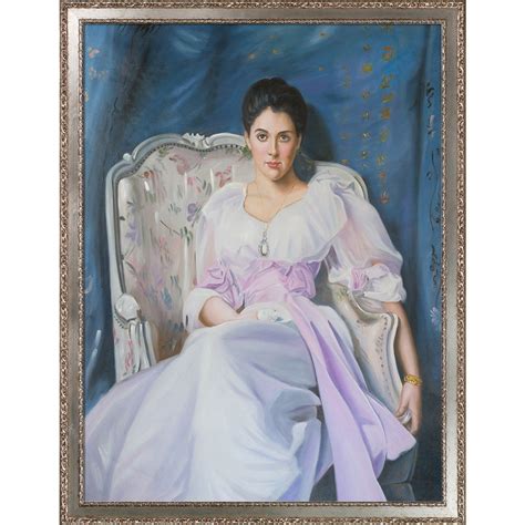 La Pastiche Lady Agnew Of Lochnaw By John Singer Sargent With Silver Versailles Salon