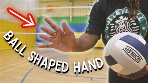 How To Hold Your Hand When Serving A Volleyball ⎮ Ball Shaped Hand Tutorial Youtube