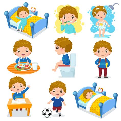 Morning Routine Illustrations Royalty Free Vector Graphics And Clip Art
