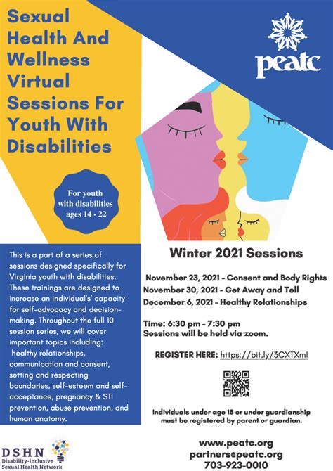 Sexual Health And Wellness Virtual Sessions For Youth With Disabilities