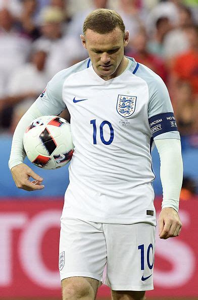 Euro2016 Englands Forward Wayne Rooney Carries The Ball To Shoot A
