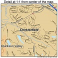 Chesterfield Missouri Street Map 2913600