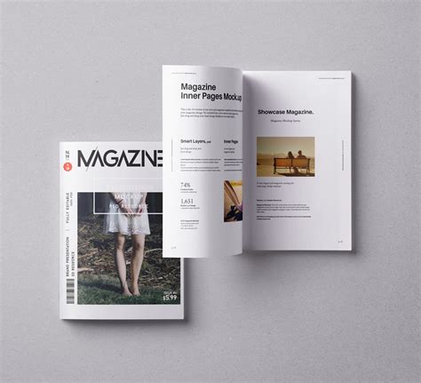 Psd Magazine Mockup Vol8 Pixeden Club