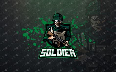 Army Soldier Esports Logo Soldier Mascot Logo Lobotz Ltd