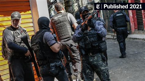 25 dead after shootout in brazil during a police raid the new york times