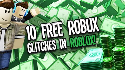 10 Free Robux Glitches In Roblox Youtube