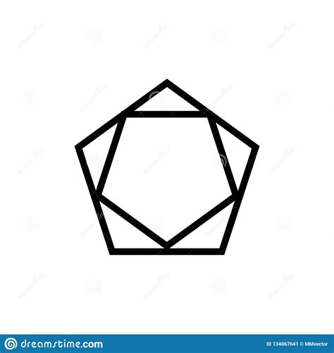 Pentagon logo ideas & pentagon logo inspiration & pentagon logo images. Pentagon Icon Vector Sign And Symbol Isolated On White ...