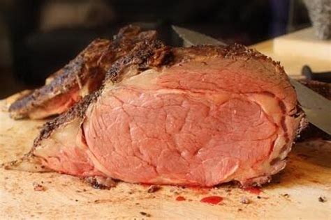 Prime rib — tender, succulent, juicy and calculate the actual weight by 15 (minutes per pound) and then divide that number by 60 to get your approximate time. Minutes per pound for Prime rib. | Smoking Meat Forums ...