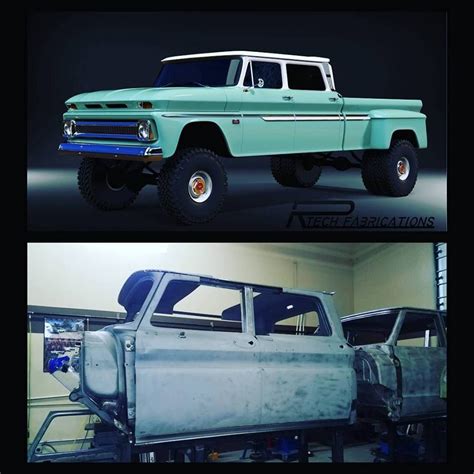 1966 Chevy Crew Cab In Production One Of Several Builds Here At Rtech