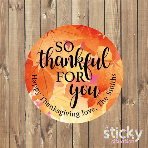 Thanksgiving T Labels Thanksgiving Stickers Thanksgiving Etsy