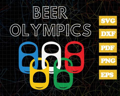 Beer Olympics Svgfunny Olympicsring Pullbeer Drinking Etsy