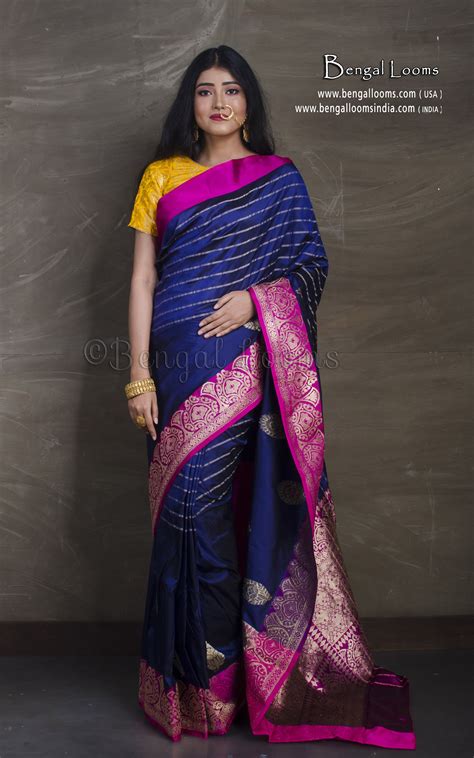 Banarasi sarees, as the name suggests, are a product of varanasi/banaras. Pure Banarasi Silk Saree in Royal Blue and Magenta | Saree ...