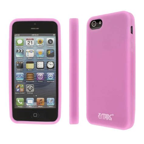 For Apple Iphone Se 5s 5 Glow Pink Slim Soft Flexible Silicone Skin
