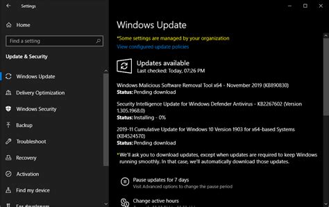 Microsoft Windows Security Updates November 2019 Overview Ghacks Tech