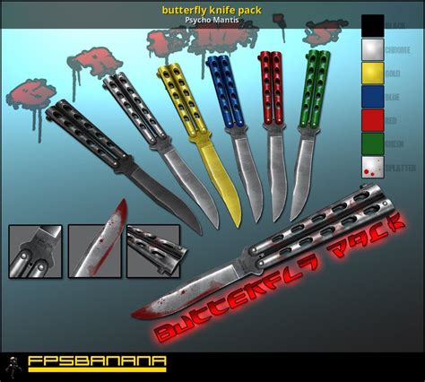 Butterfly Knife Pack Grand Theft Auto San Andreas Mods