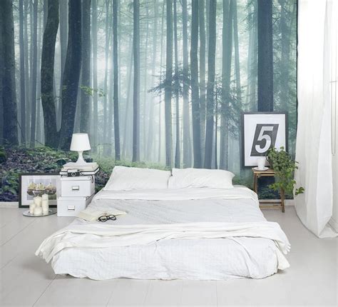 Moody Misty And Marvellous This Forest Wallpaper Makes A Stunning
