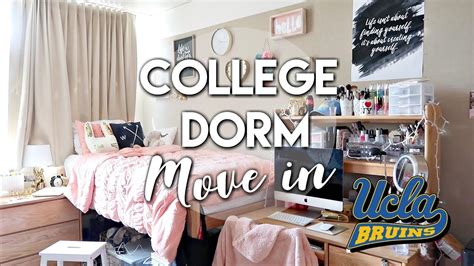 Ucla Dorm Move In 2017 ♡ New College Dorm Deluxe Double Room College Dorm Room Decor Ucla