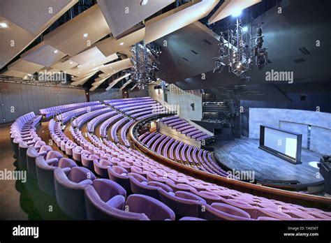 Interior Of The Olivier Theatre Auditorium In Londons National Theatre