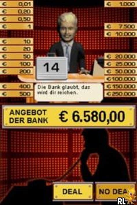 Whenever the banker makes an offer, the contestant has to choose whether to accept the offer and deal or say no deal. Deal or no Deal - Der Banker Schlagt Zuruck (DE ...