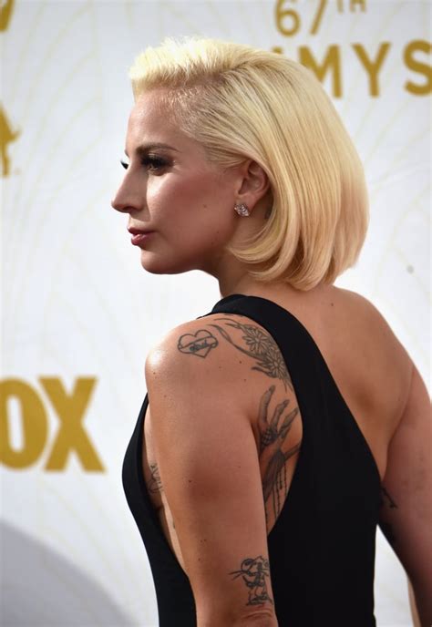Lady Gaga Tattoos Emmy Awards 2015 Popsugar Beauty