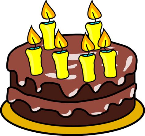 That means six candles, six birthday wishes, six pieces of cake and six scoops of ice cream! 6th Birthday Cake Clip Art at Clker.com - vector clip art online, royalty free & public domain