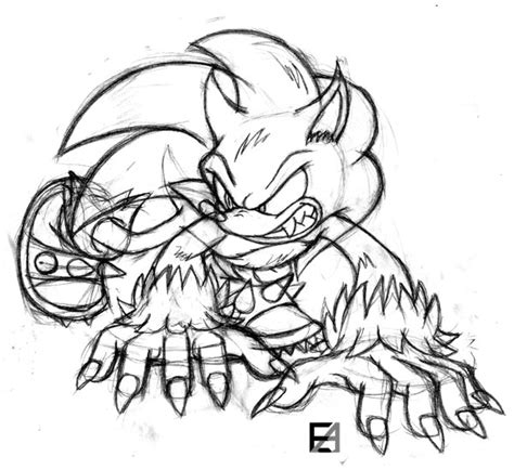Free printable sonic the hedgehog coloring pages for kids. Sonic The Werehog Coloring Pages To Print Az Sketch ...